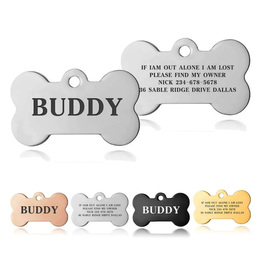 Premium Engraved Personalised Dog Tag