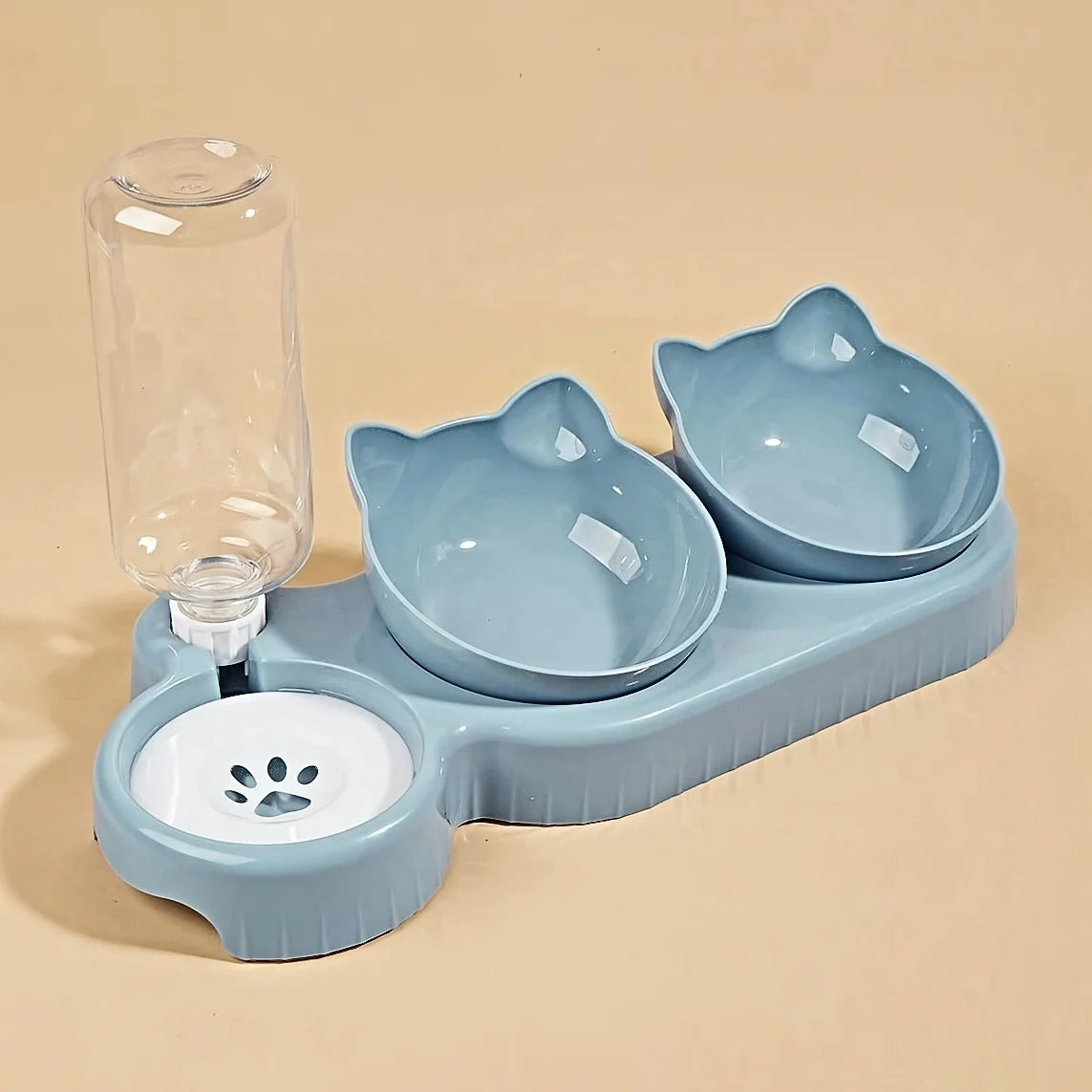 Automatic Water Dispenser & Food Bowl for Cats