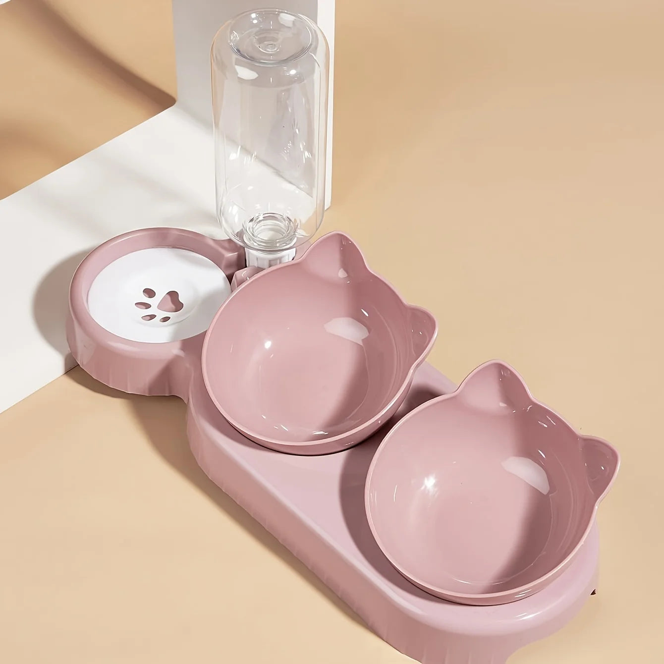 Automatic Water Dispenser & Food Bowl for Cats