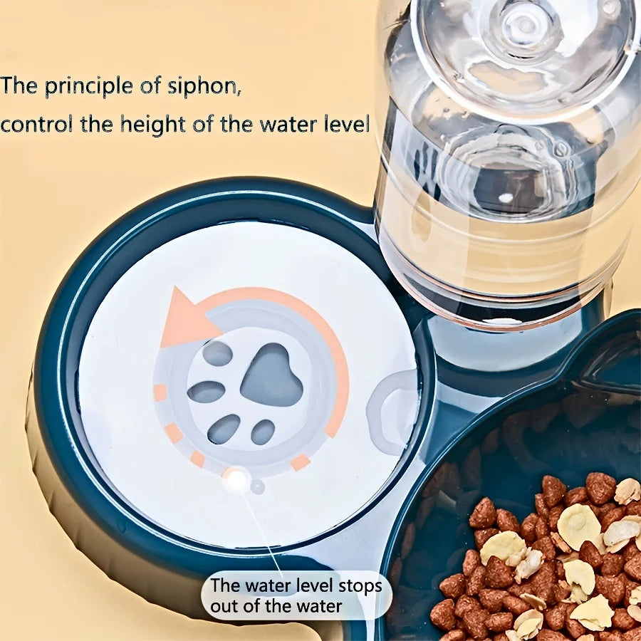 Automatic Water Dispenser & Food Bowl for Cats
