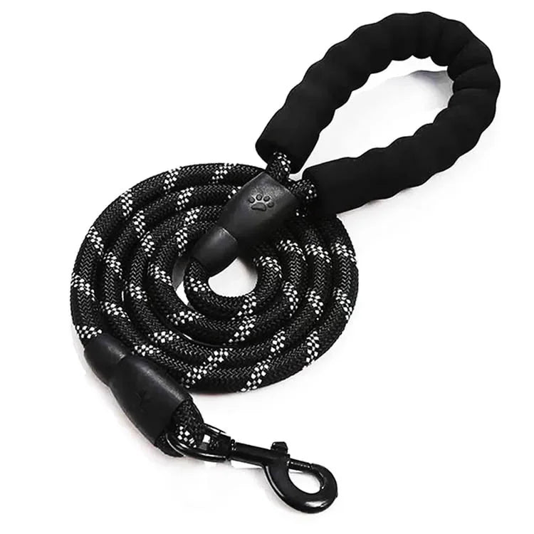 Padded-Handle Reflective Dog Leash
