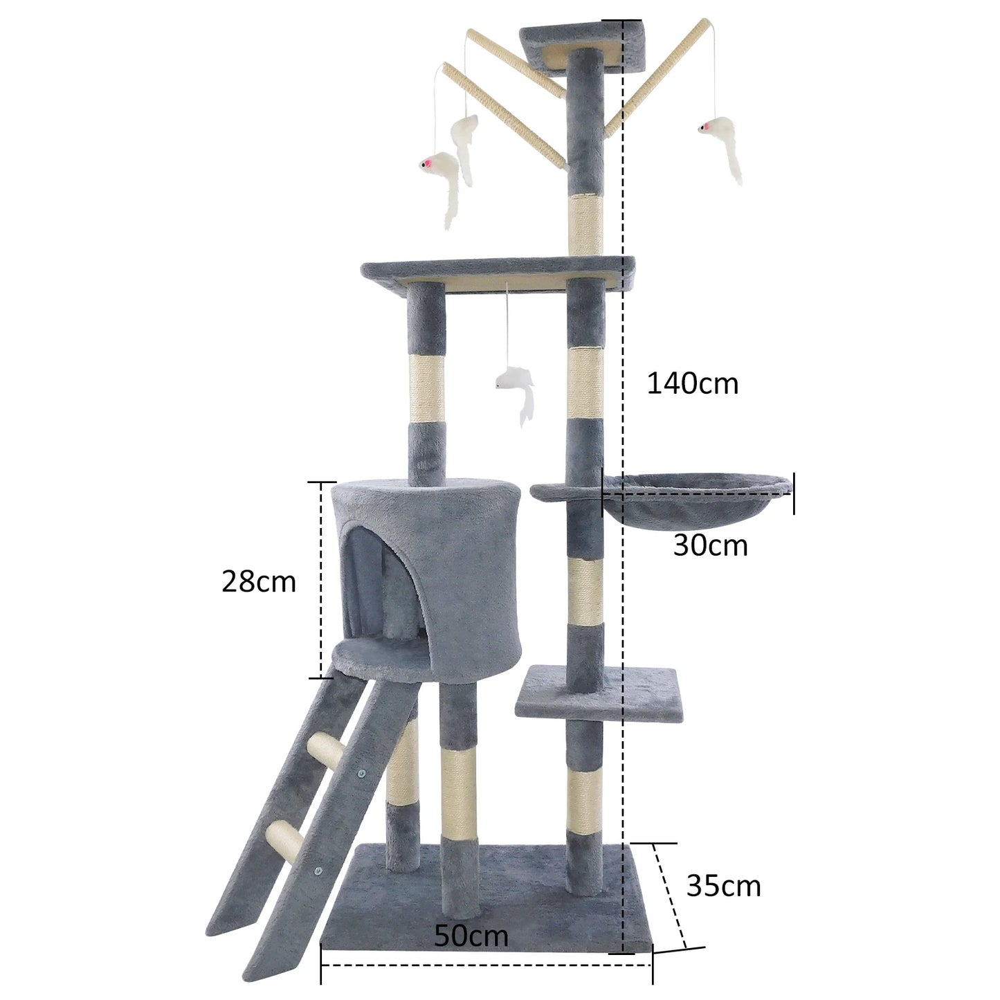 Multi-Level Cat Tree with Cozy Perches