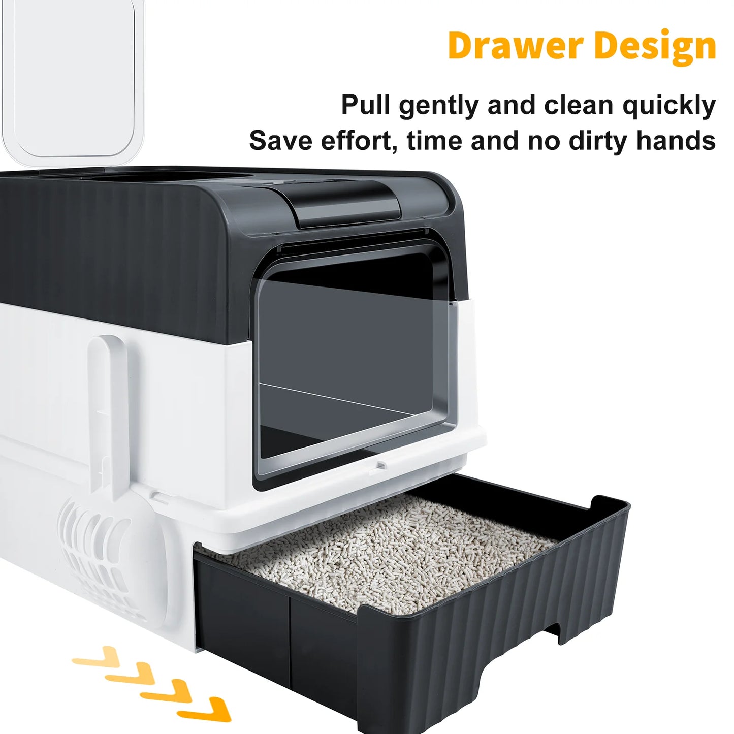 Enclosed Drawer Type  Cat Litter Box