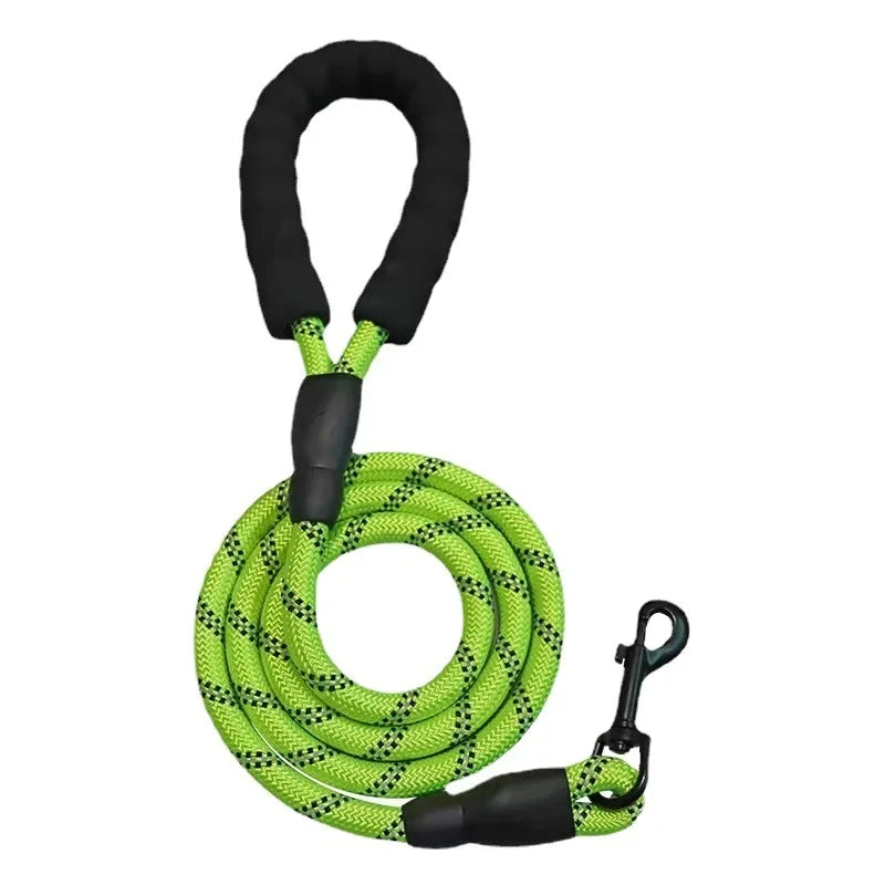 Padded-Handle Reflective Dog Leash