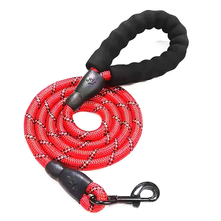 Padded-Handle Reflective Dog Leash