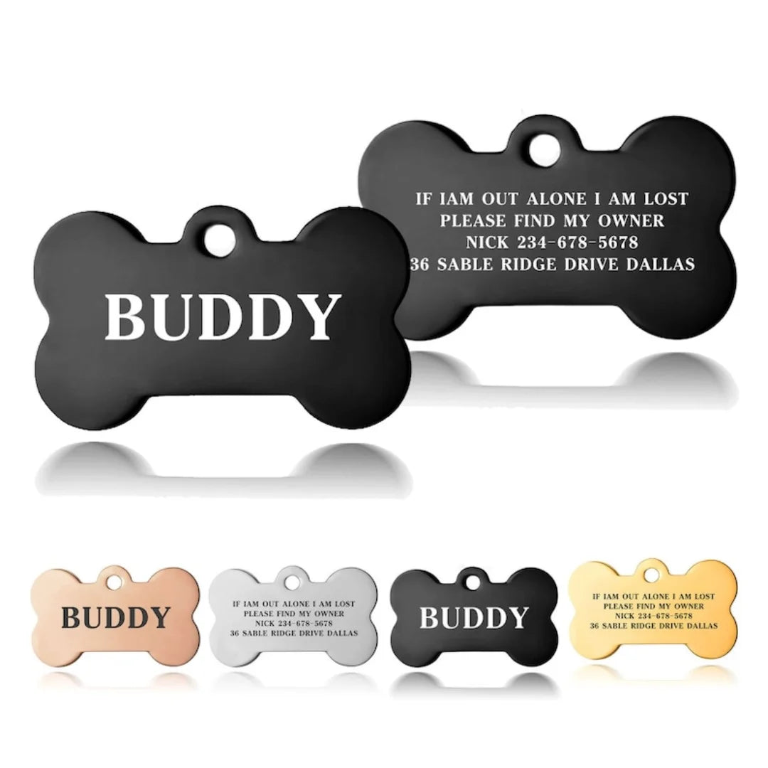 Premium Engraved Personalised Dog Tag