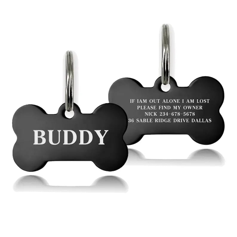 Premium Engraved Personalised Dog Tag