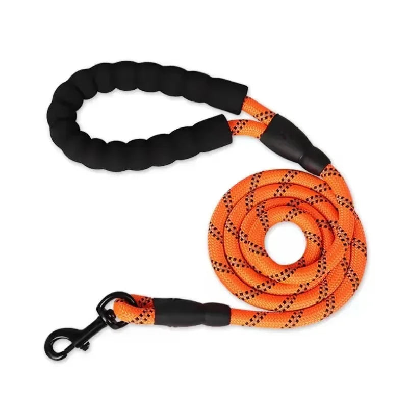 Padded-Handle Reflective Dog Leash
